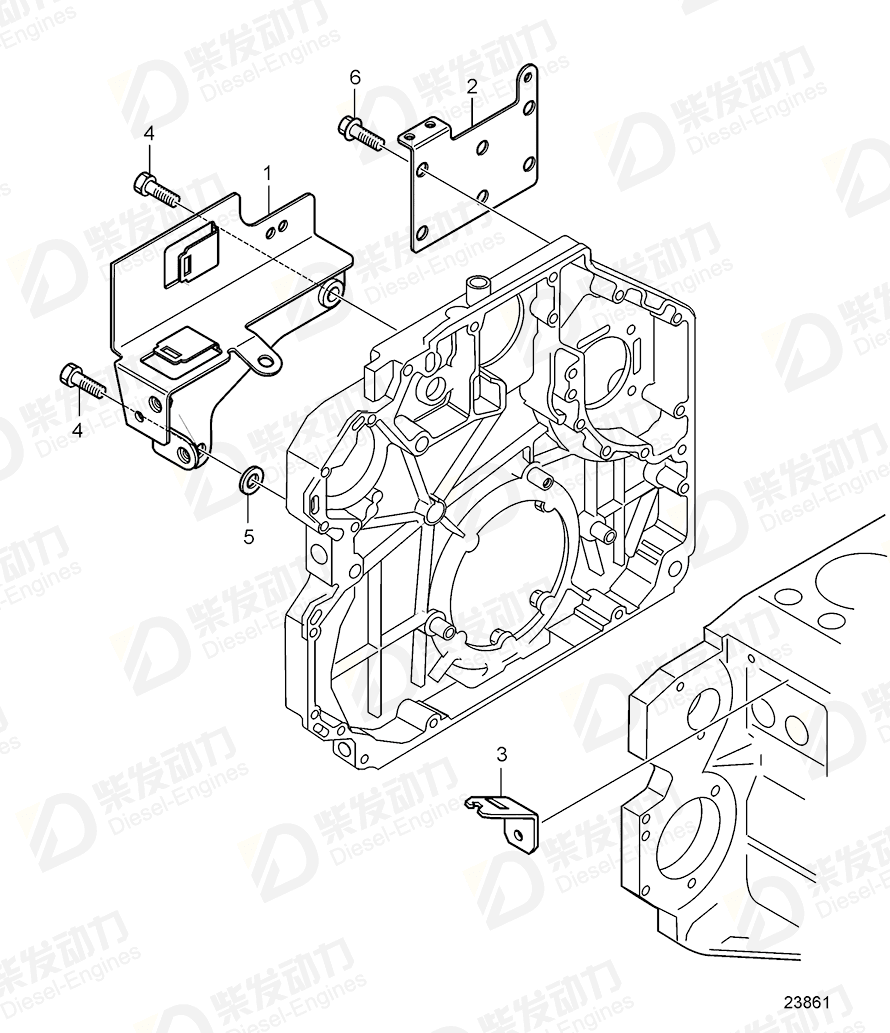 VOLVO Hexagon screw 20852053 Drawing